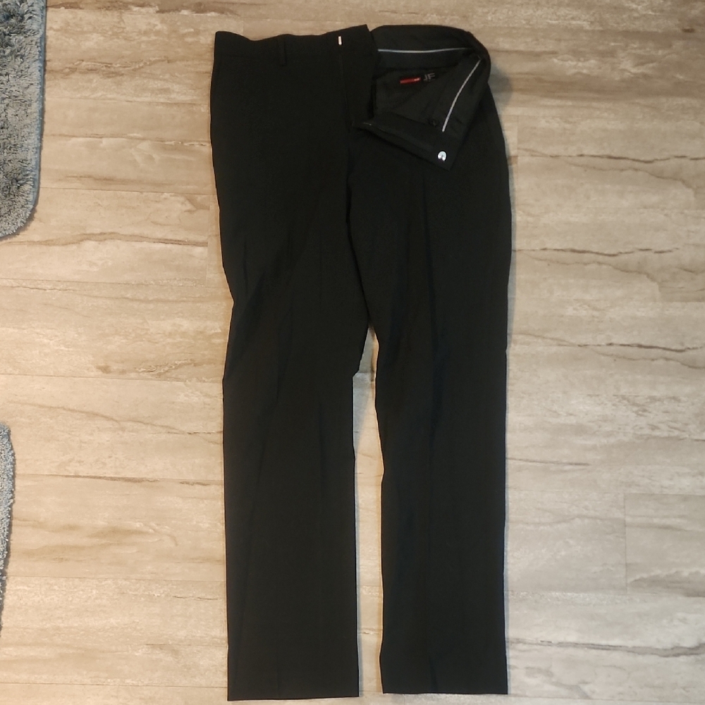 JF J.Ferrar Elegant Black Men's Dress Pants